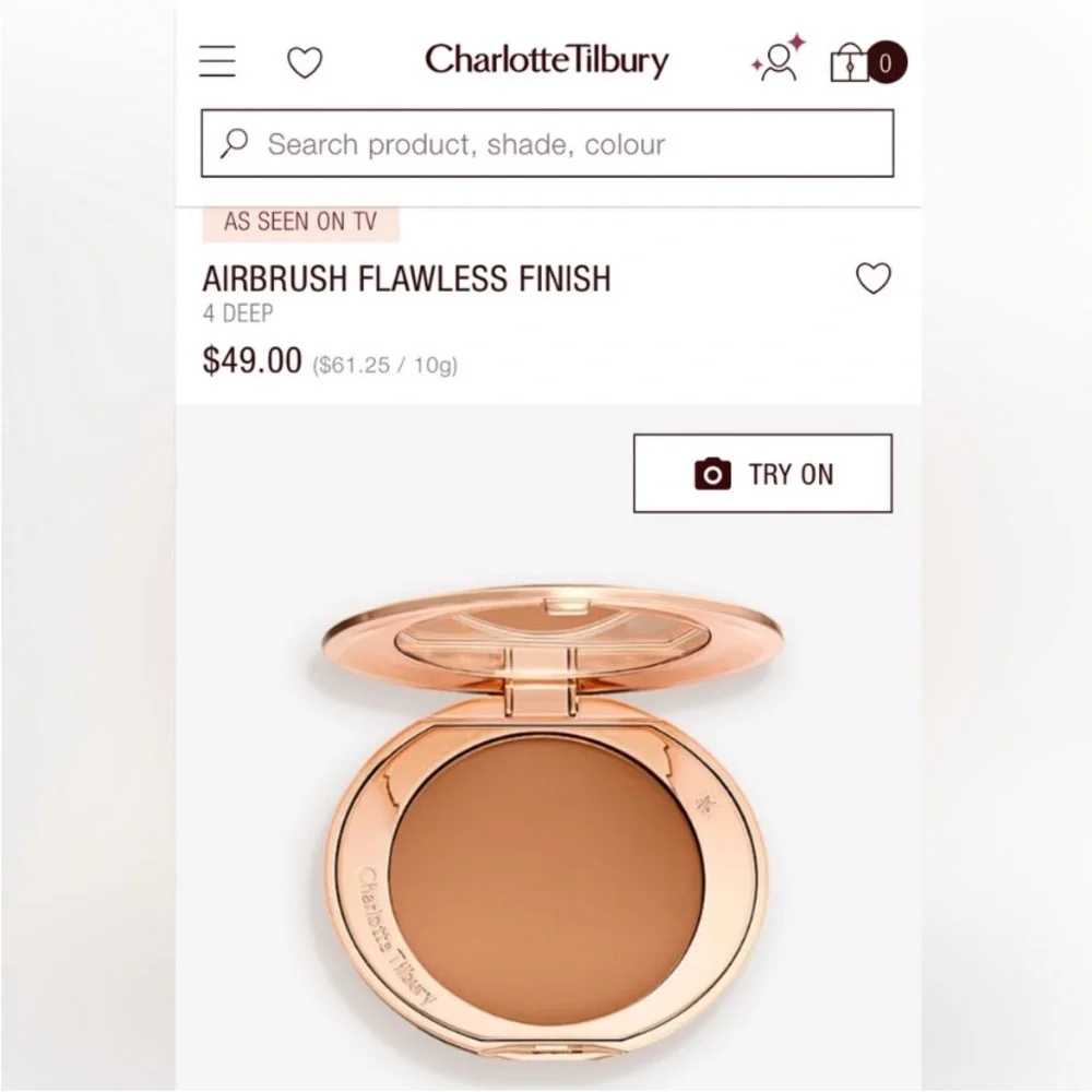 Charlotte Tilbury Airbrush Flawless Finish Powder - 4 Deep